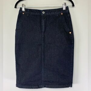 United Colors Of Benetton Dark Blue Pencil Skirt - Size 28